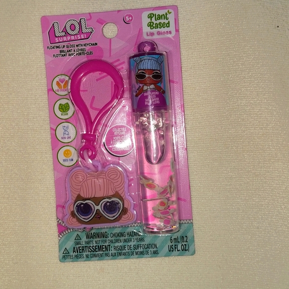 L.O.L. Surprise! Other - Lol surprise floating lip gloss key chain/ bag charm "grape"plant based new
